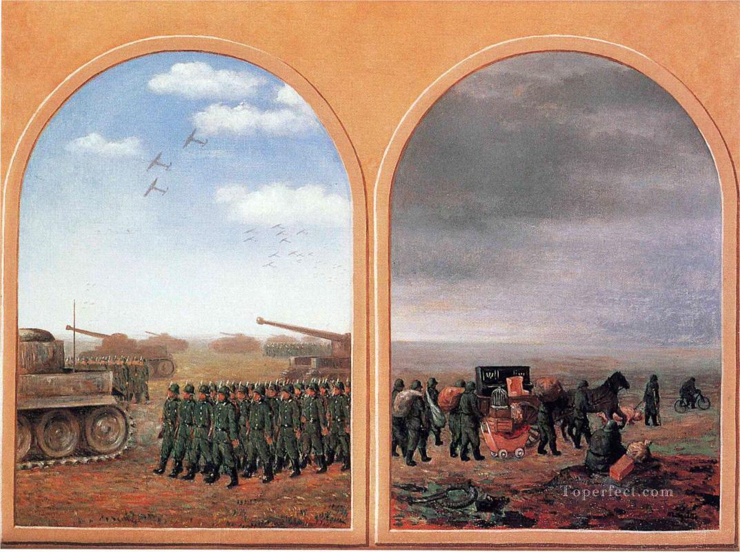 applied dialectics 1945 Surrealist Oil Paintings